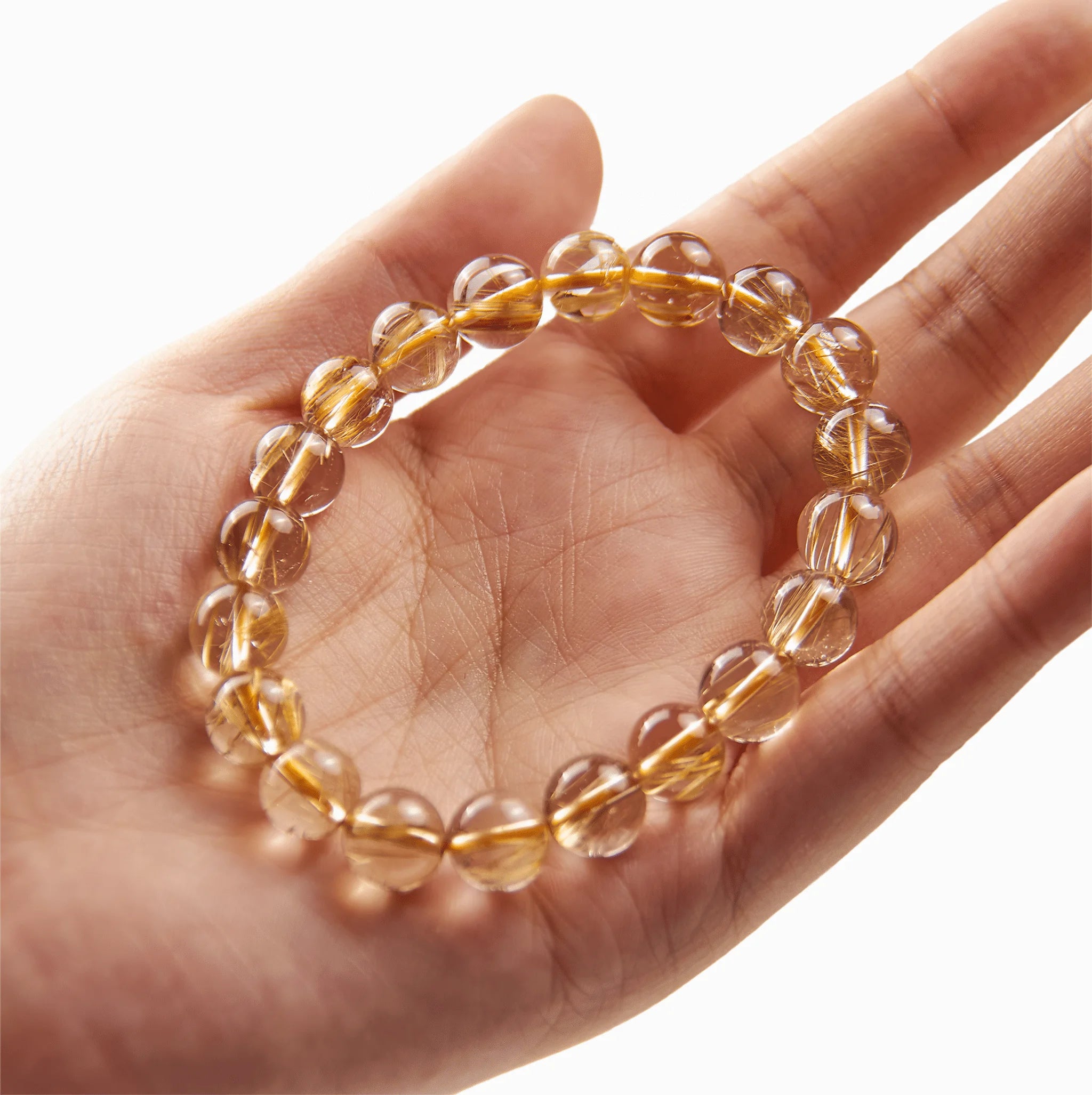Golden Rutilated Quartz Powerflow Bracelet, bracelet photo BE.