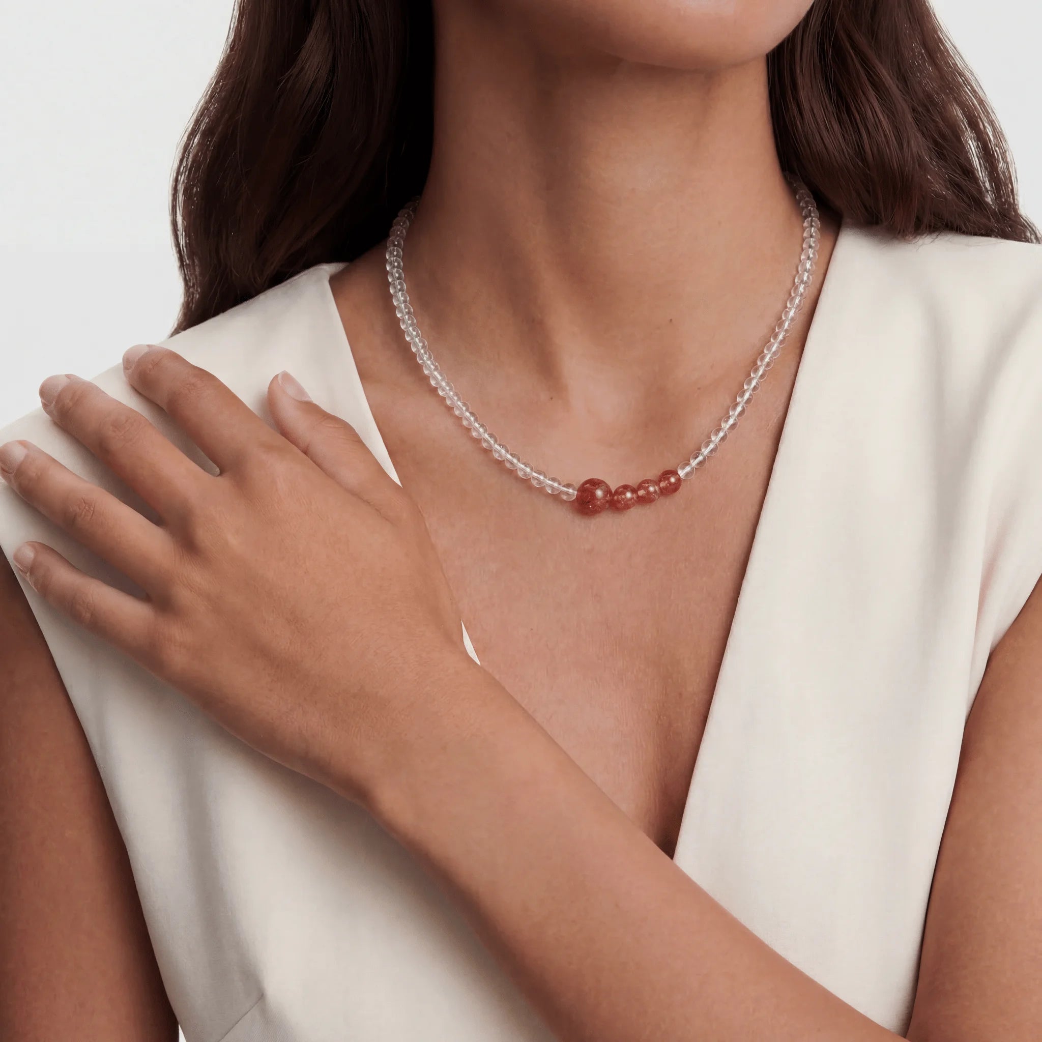 The Hematoid Double Strand — Terrestrial Architecture, bracelet lifestyle photo BE.