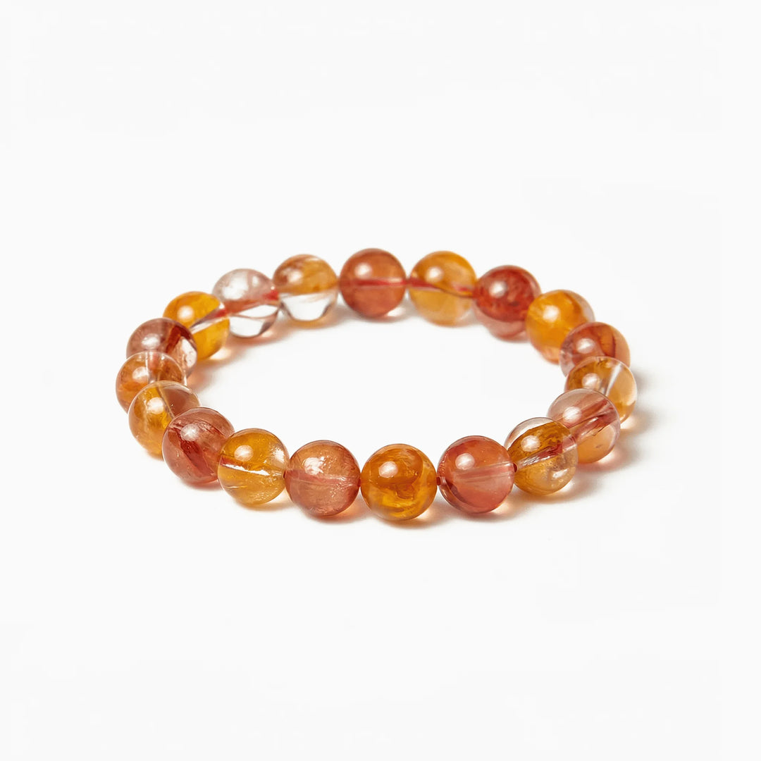 The Hematoid Strand — Iron Pigment, bracelet on white background BE.