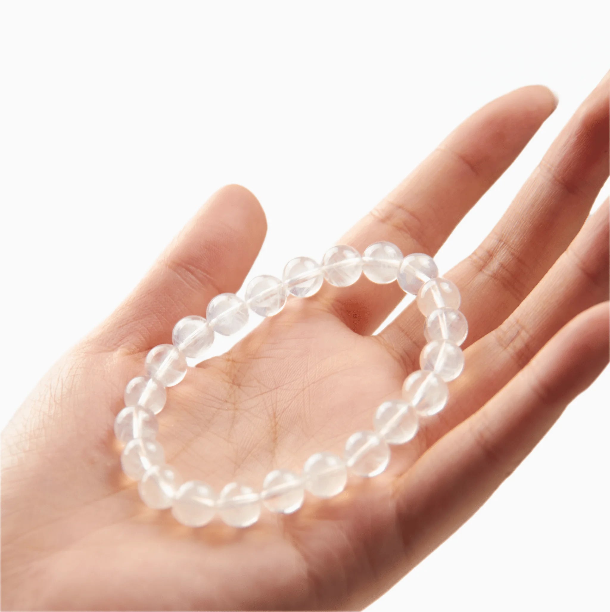 The Moonstone Strand — Luminous Phenomenon, bracelet photo BE.