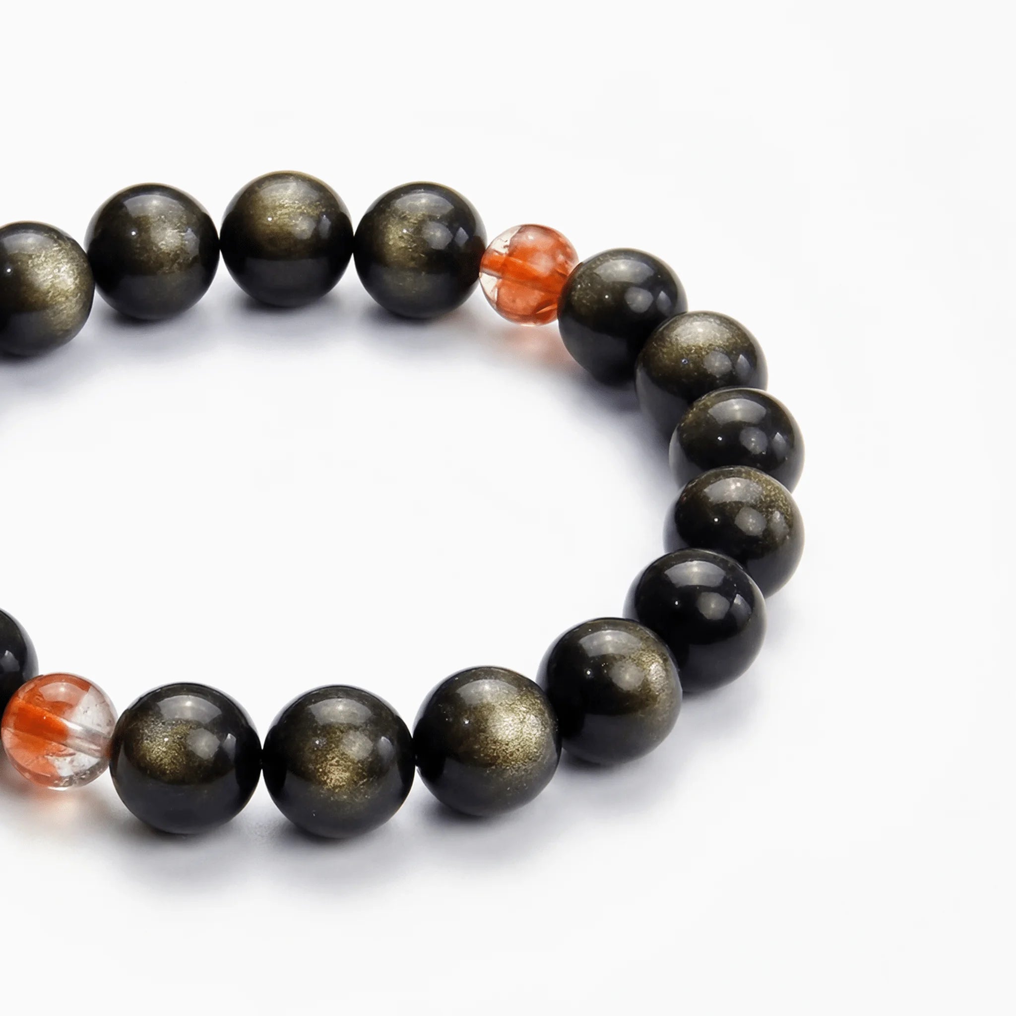 The Obsidian Strand — Iron Hemisphere, bracelet detail view BE.