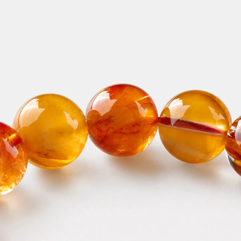 The Hematoid Quartz Strand Bracelet — Iron Pigment, PDP close-up detail image 1.