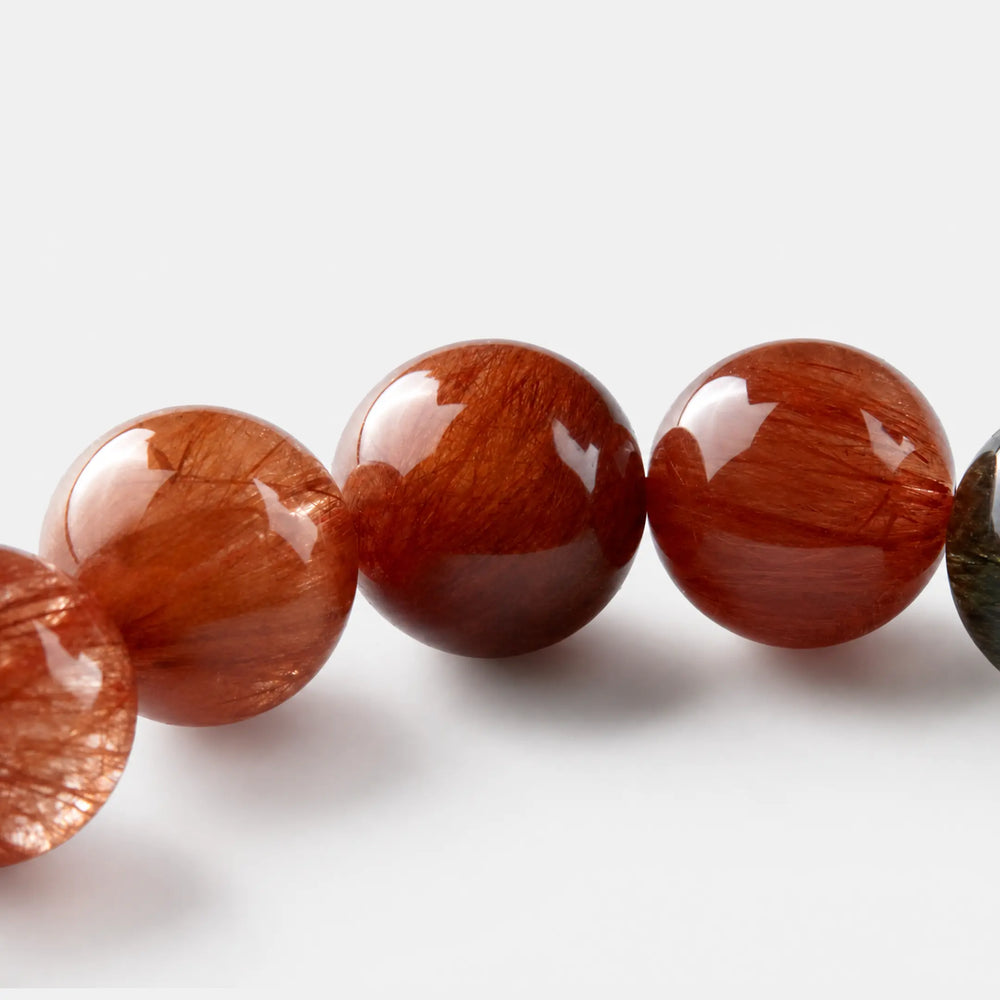 The Rutilated Quartz Bracelet — Multicolor, PDP close-up detail image 1.