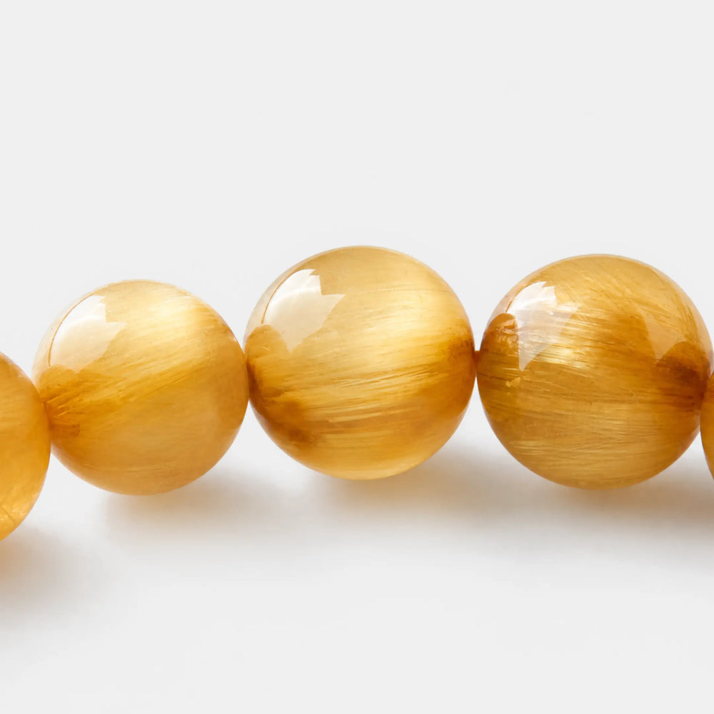 The Golden Rutilated Quartz Bracelet — Golden Array, PDP close-up detail image 1.