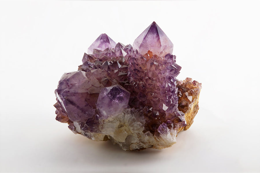 Amethyst crystal cluster from Magaliesburg, South Africa