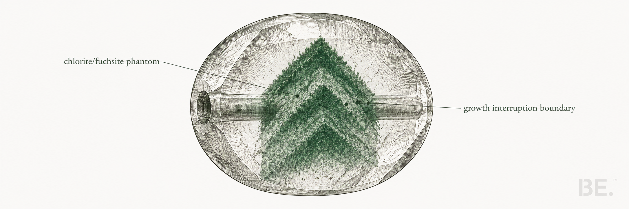 Emerald phantom quartz — rare green chlorite inclusions and formation origins