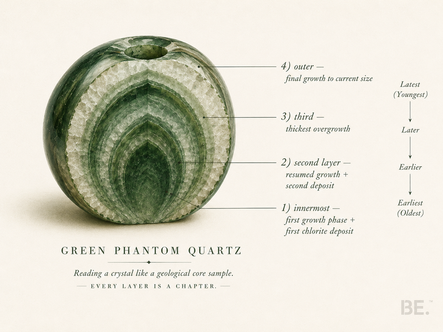 Green Phantom Quartz Every Layer Is A Chapter