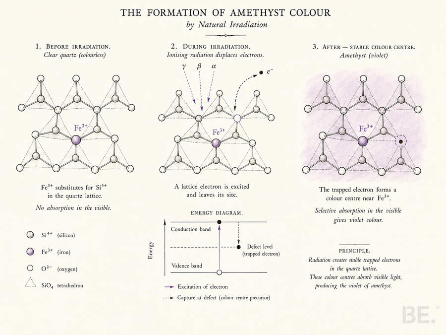 How Amethyst Turns Violet Transformations In The Dark