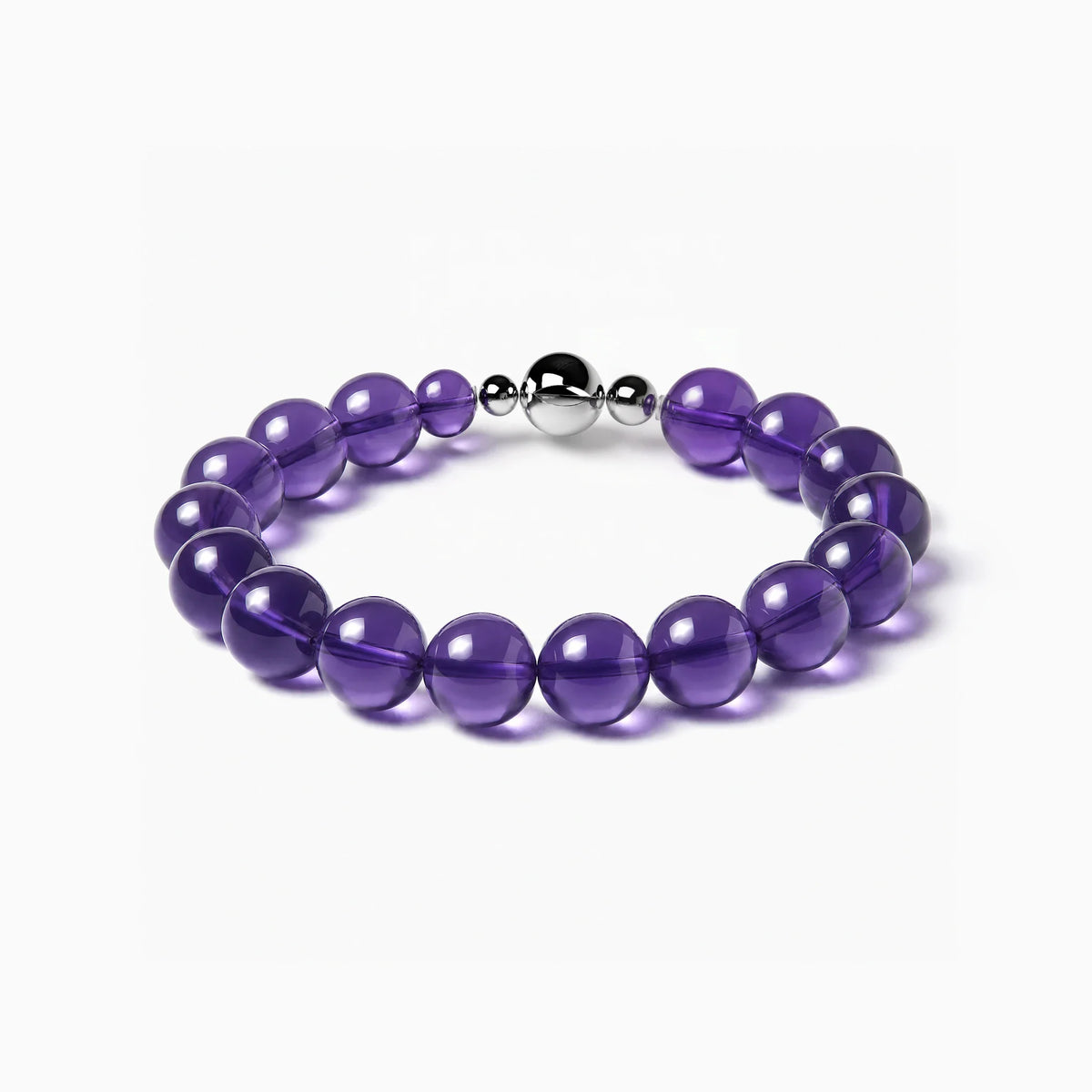THE VOID — Bolivian Amethyst bracelet with magnetic clasp.