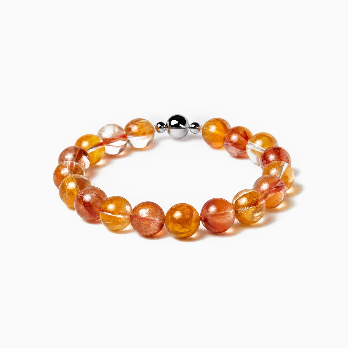 THE PRISM — Hematoid Quartz bracelet with magnetic clasp.