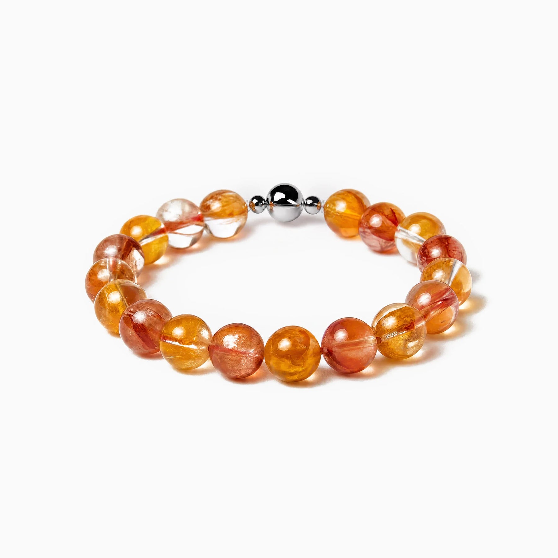 THE PRISM — Hematoid Quartz bracelet with magnetic clasp.