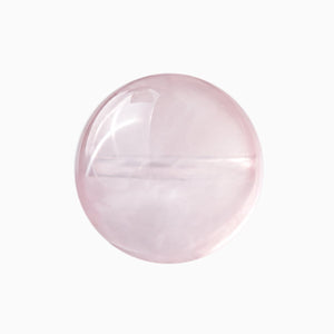 Rose quartz bead, Transparency 3 of 5