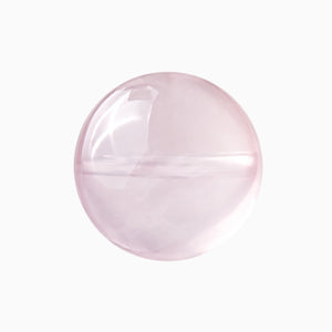 Rose quartz bead, Transparency 4 of 5