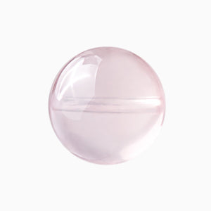 Rose quartz bead, Transparency 5 of 5