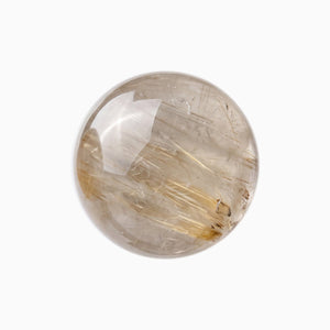 Rutilated quartz bead, Tone 3 of 5