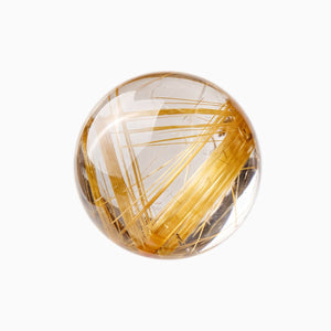 Rutilated quartz bead, Tone 5 of 5