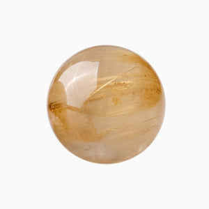 Rutilated quartz bead, Transparency 3 of 5