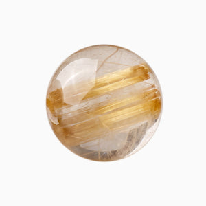 Rutilated quartz bead, Transparency 4 of 5