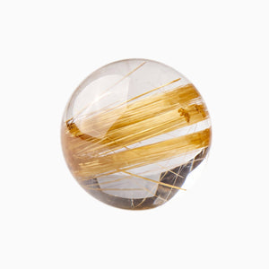 Rutilated quartz bead, Transparency 5 of 5