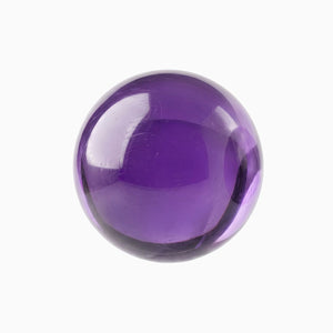 Amethyst bead with dull polish
