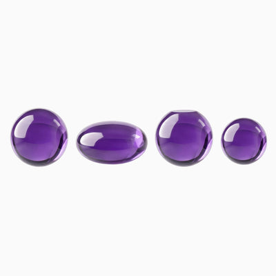 Four beads: round, flattened, flat spot, undersized