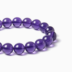 The Amethyst Strand — Bolivian Depth, bracelet detail view BE.
