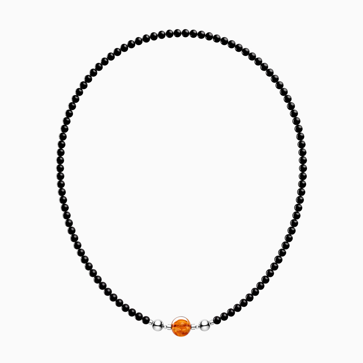 Black Onyx necklace styled with a separately selected Keystone