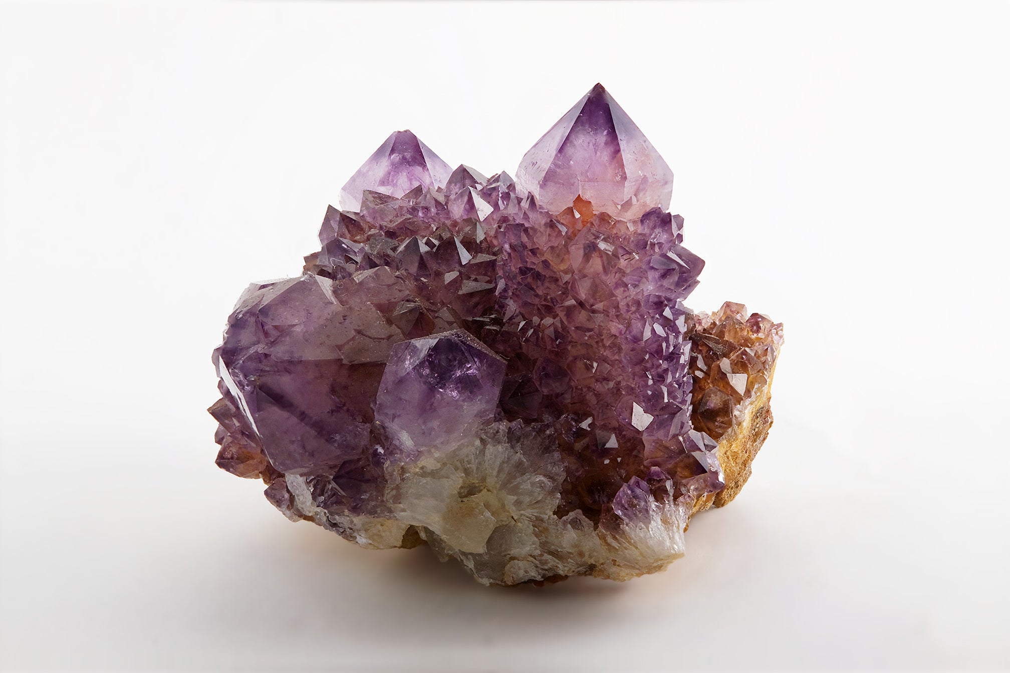 Amethyst crystal cluster from Magaliesburg, South Africa