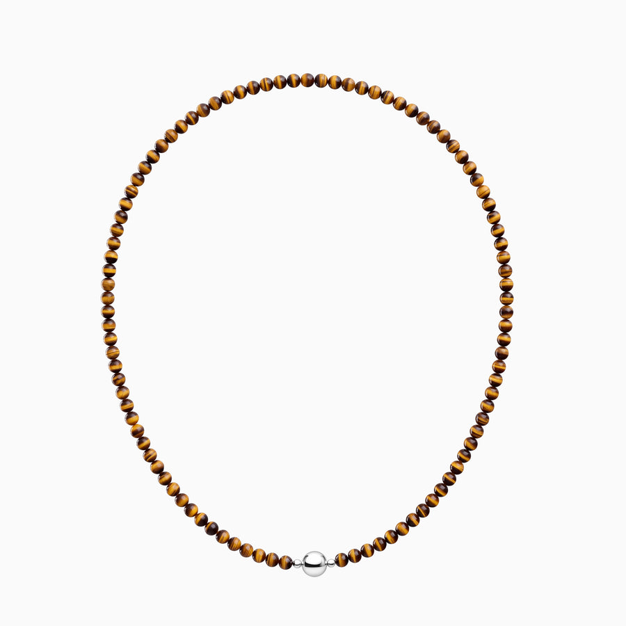 Tiger’s Eye necklace, full necklace view
