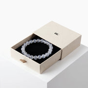 BE. Blue Smoky Quartz bracelet on reinforced elastic cord