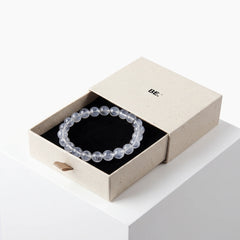 The Blue Needle Strand — Optical Architecture, bracelet on white background BE.