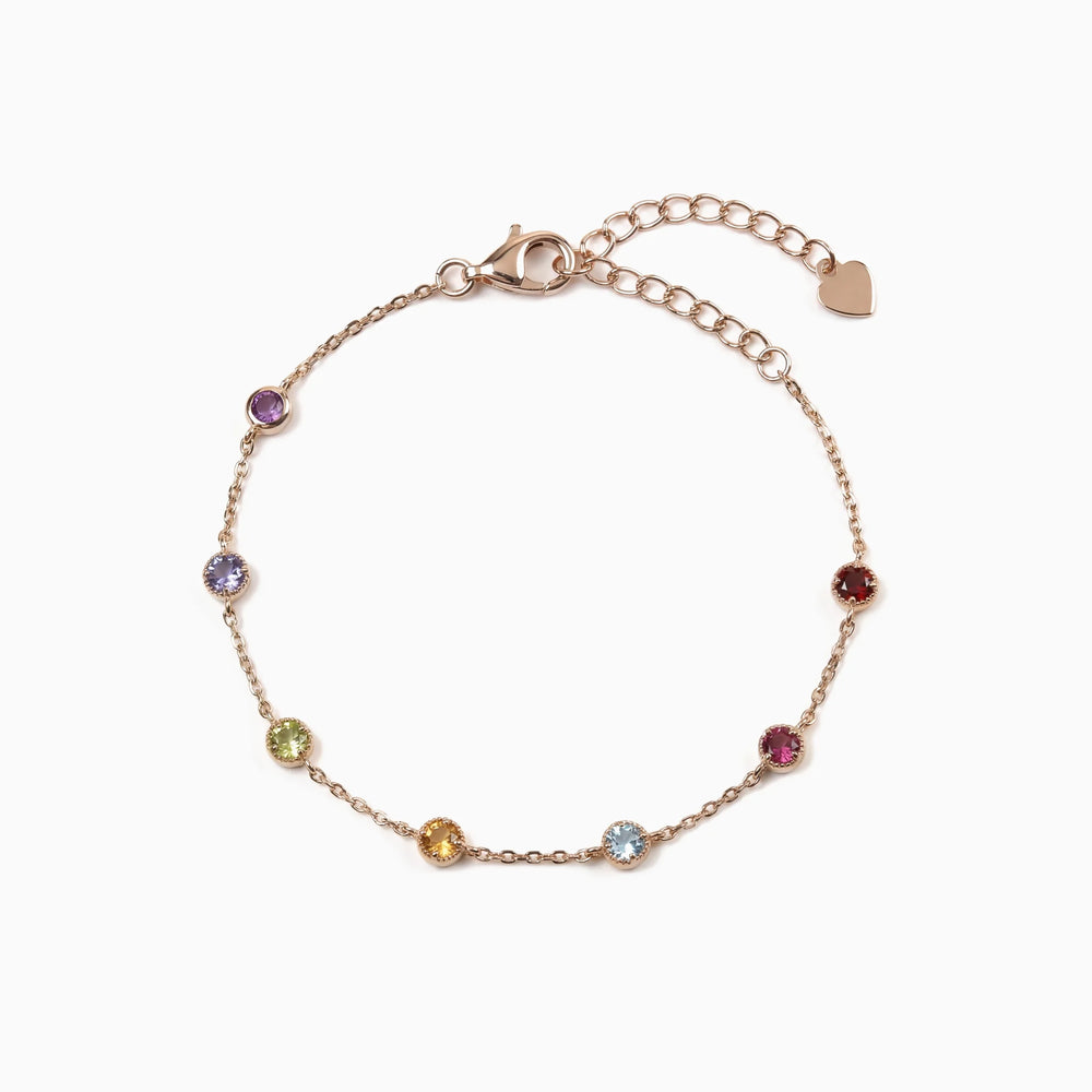 The Spectrum Sequence, bracelet on white background BE. [spectrum-sequence-be]