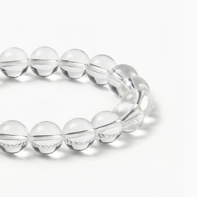 The Clear Quartz Strand — Absolute Clarity, bracelet detail view BE.