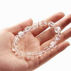 The Clear Quartz Strand — Geometric Sequence, bracelet photo BE.