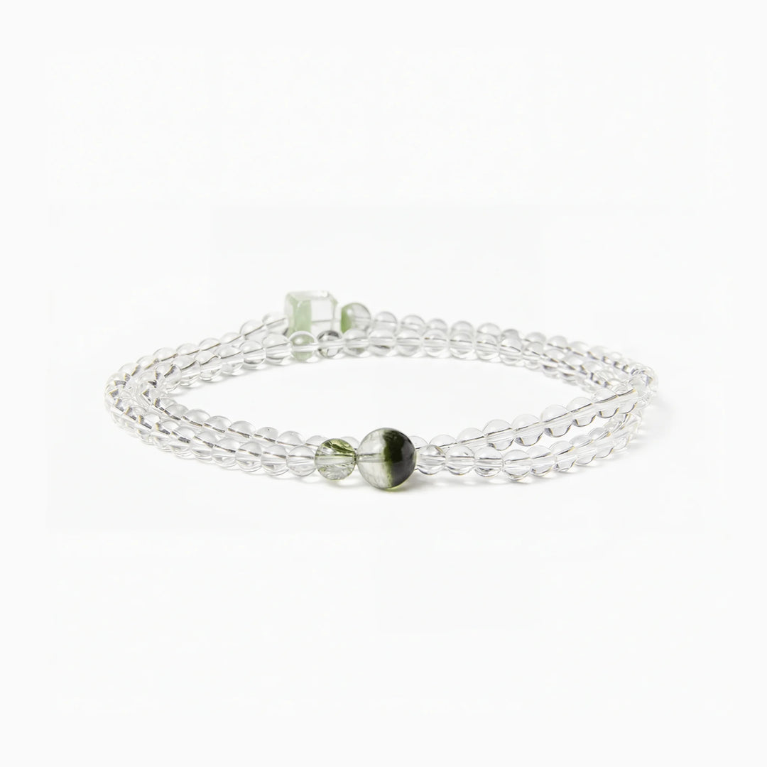 The Emerald Phantom Sequence — Tri-Wire Architecture, bracelet on white background BE.