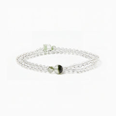 The Emerald Phantom Sequence — Tri-Wire Architecture, bracelet on white background BE.