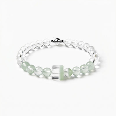 Emerald Phantom Cube Bracelet with magnetic clasp, product image on a white background.