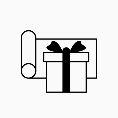 Gift Wrapping, gift wrapping on white background BE.