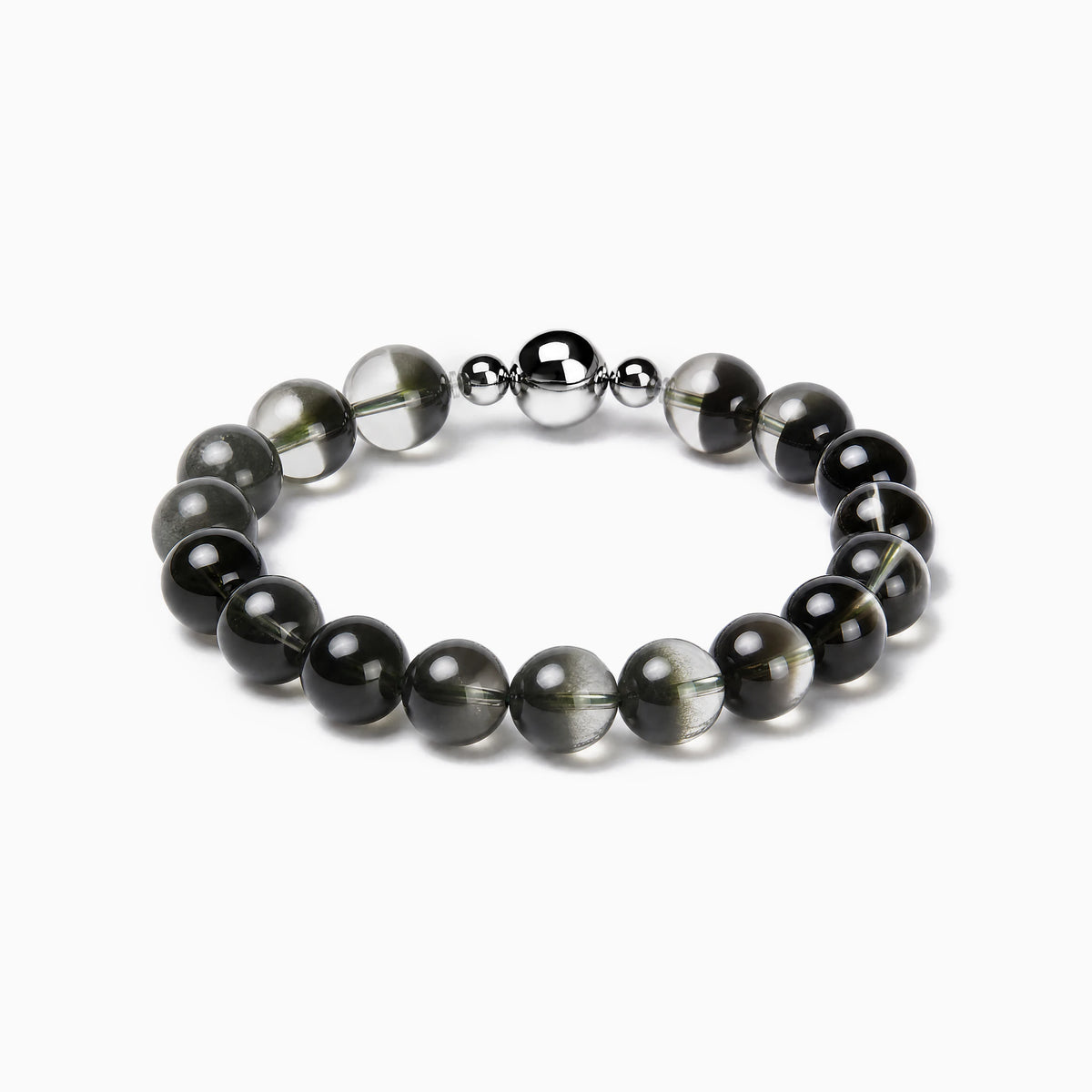 Green Phantom Strand Bracelet with magnetic clasp, product image on a white background.