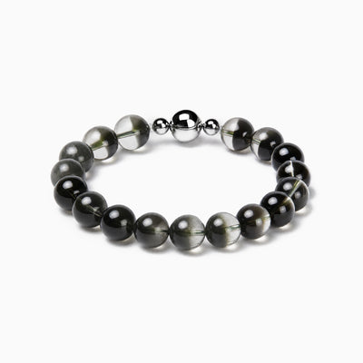 Green Phantom Strand Bracelet with magnetic clasp, product image on a white background.