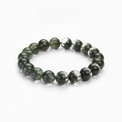 The Green Phantom Strand — Terrestrial Landscape, bracelet on white background BE.
