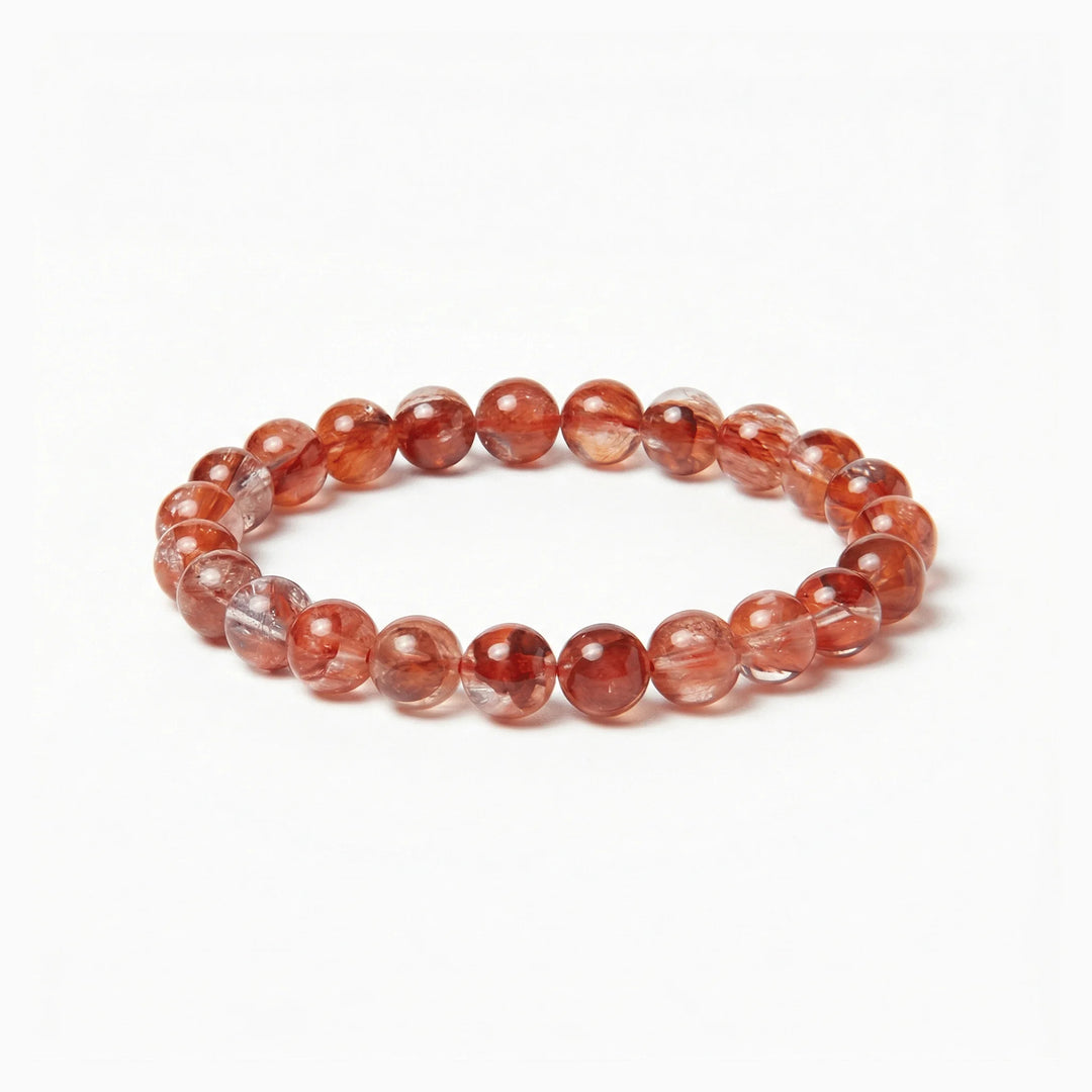 The Hematoid Sequence — Iron Oxide, bracelet on white background BE.