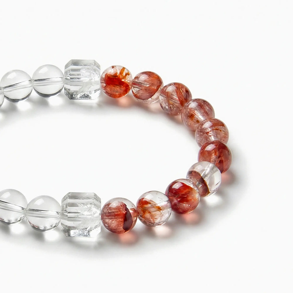 The Hematoid Strand — Iron & Silica, bracelet detail view BE.