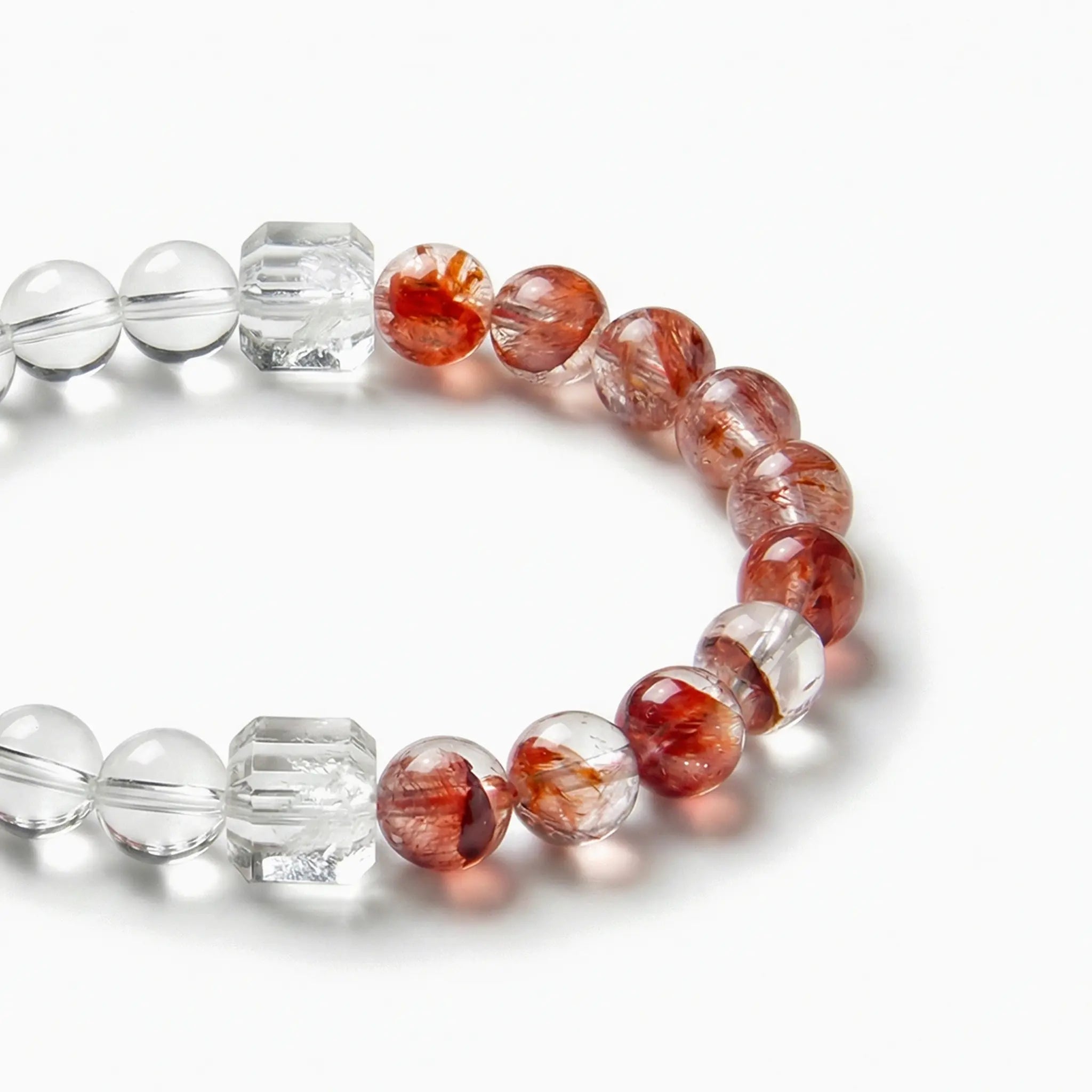 The Hematoid Strand — Iron & Silica, bracelet detail view BE.