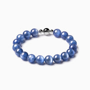 BE. Kyanite strand bracelet with round magnetic clasp
