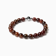 BE. Super Seven Quartz strand bracelet with round magnetic clasp