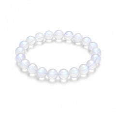 The Moonstone Strand — Luminous Phenomenon, bracelet on white background BE.
