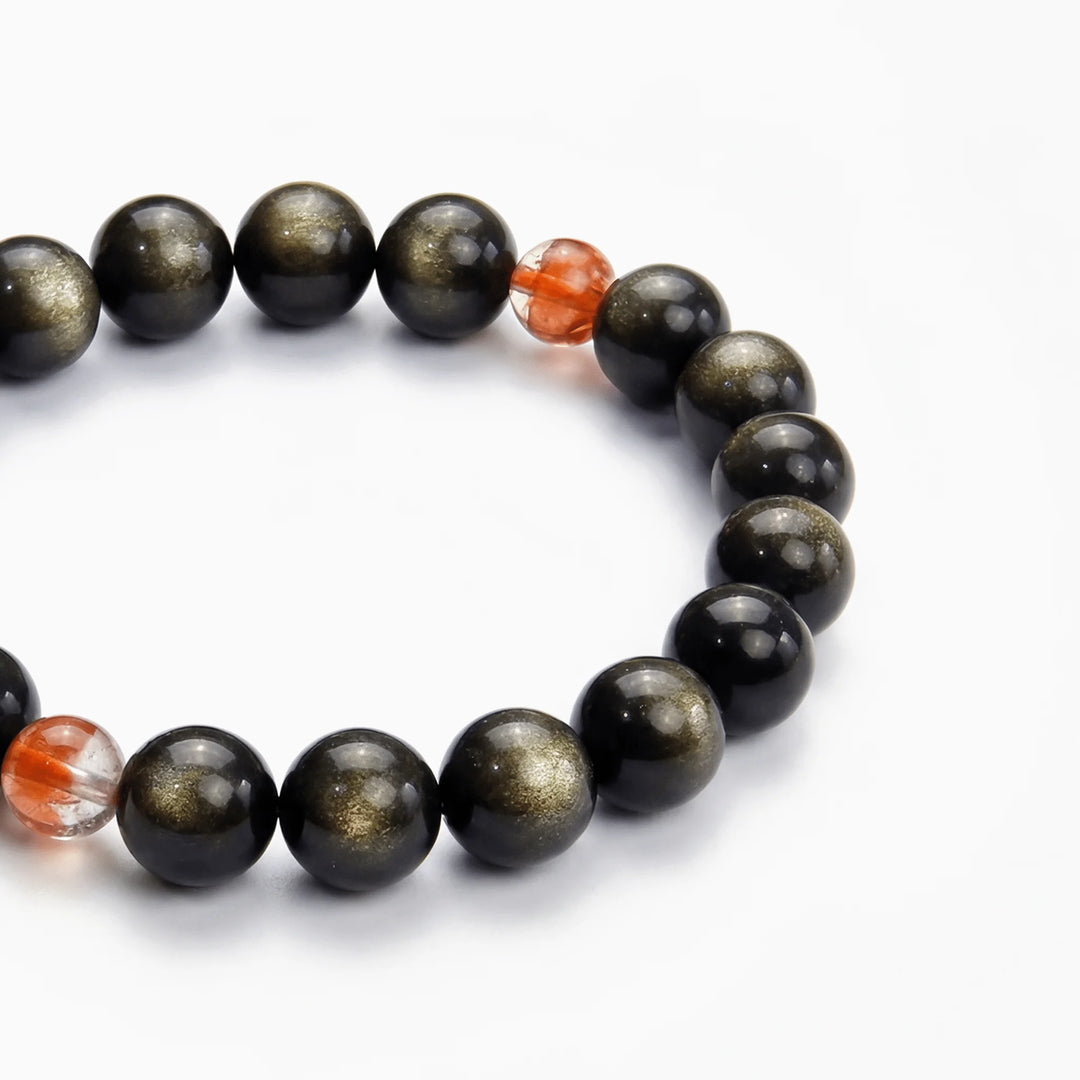 The Obsidian Strand — Iron Hemisphere, bracelet detail view BE.