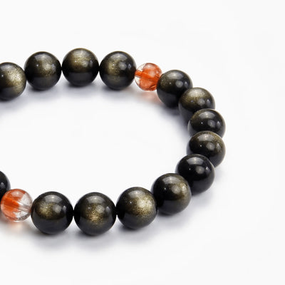 The Obsidian Strand — Iron Hemisphere, bracelet detail view BE.