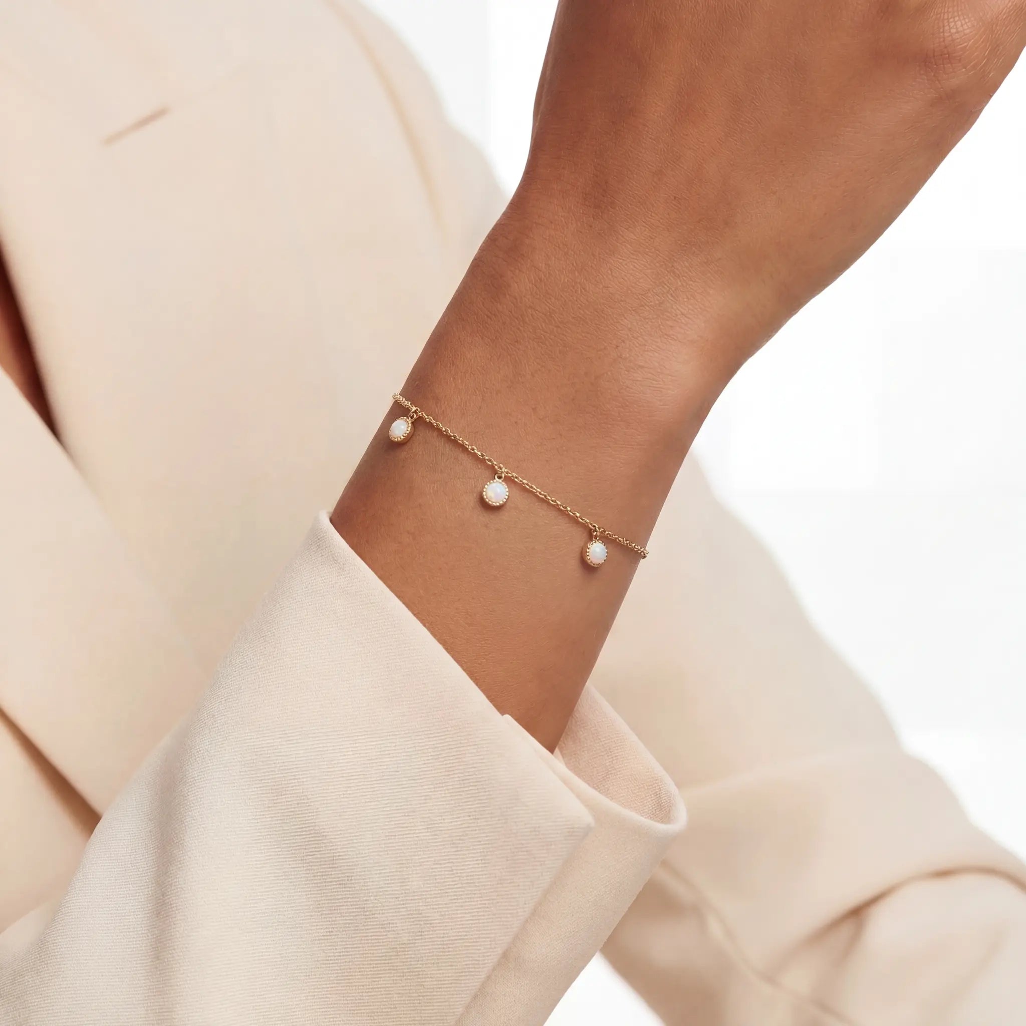 The Silica Sequence, bracelet on wrist, lifestyle model photo BE.